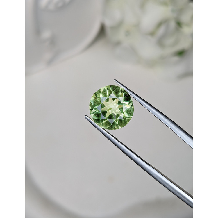 4.15 Ct. Yellowish Green Prasiolite from Brazil