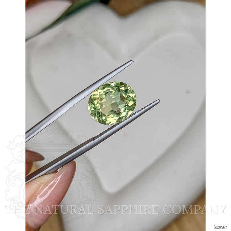 5.40 Ct. Yellowish Green Prasiolite from Brazil