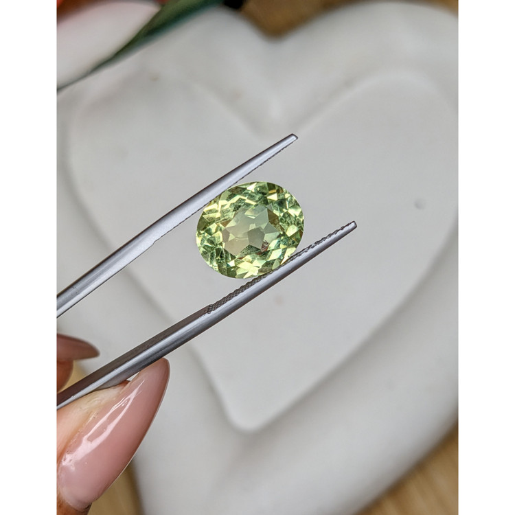 5.40 Ct. Yellowish Green Prasiolite from Brazil