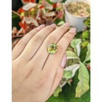6.49 Ct. Yellowish Green Prasiolite from Brazil Life Style