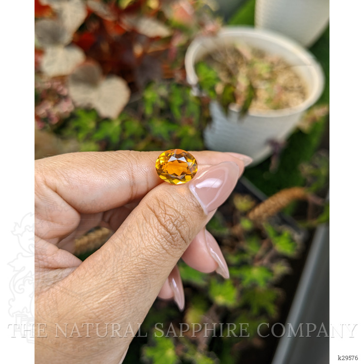 4.76 Ct. Orangish Yellow Citrine from Brazil