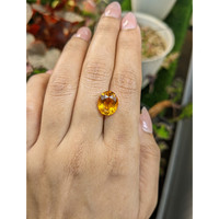 4.76 Ct. Orangish Yellow Citrine from Brazil Life Style