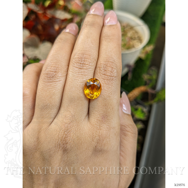 4.76 Ct. Orangish Yellow Citrine from Brazil