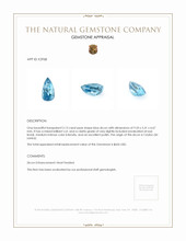 2.13 Ct. Zircon from Ceylon (Sri Lanka) Appraisal