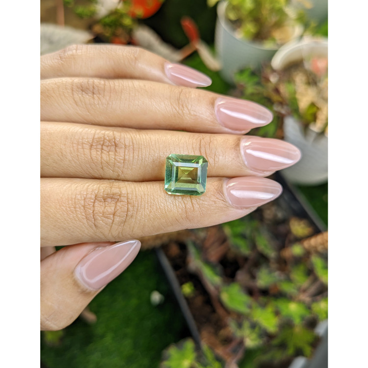 6.75 Ct. Yellowish Green Prasiolite from Brazil