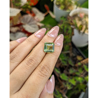 6.75 Ct. Yellowish Green Prasiolite from Brazil Life Style