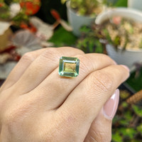 6.75 Ct. Yellowish Green Prasiolite from Brazil Life Style