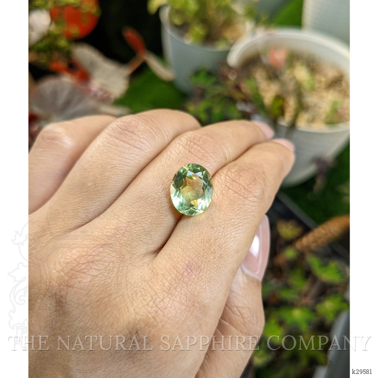 5.35 Ct. Yellowish Green Prasiolite from Brazil