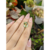 5.35 Ct. Yellowish Green Prasiolite from Brazil Life Style