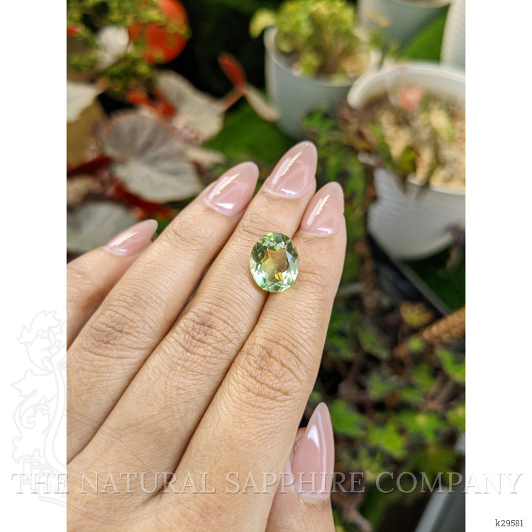 5.35 Ct. Yellowish Green Prasiolite from Brazil