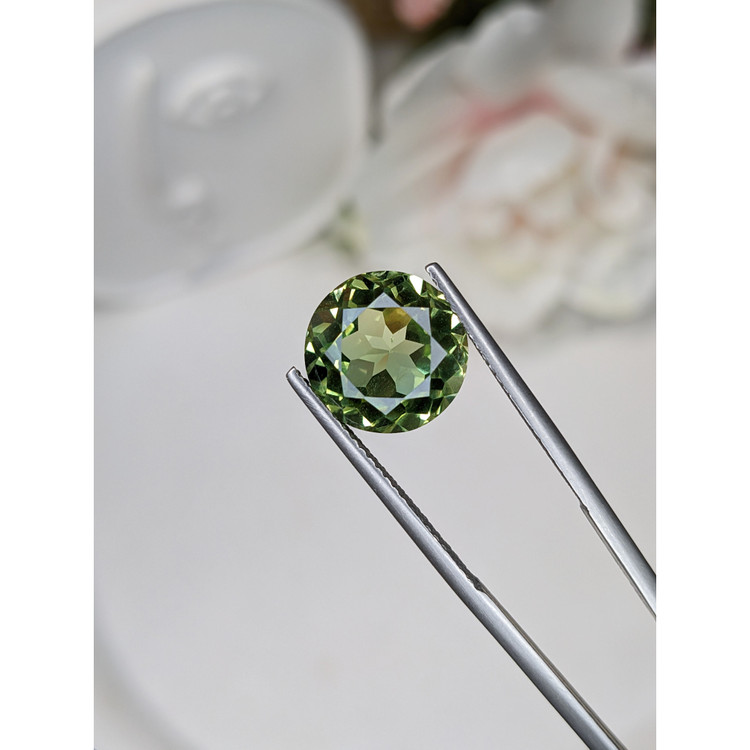 5.56 Ct. Yellowish Green Prasiolite from Brazil