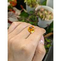 5.59 Ct. Orangish Yellow Citrine from Brazil Life Style