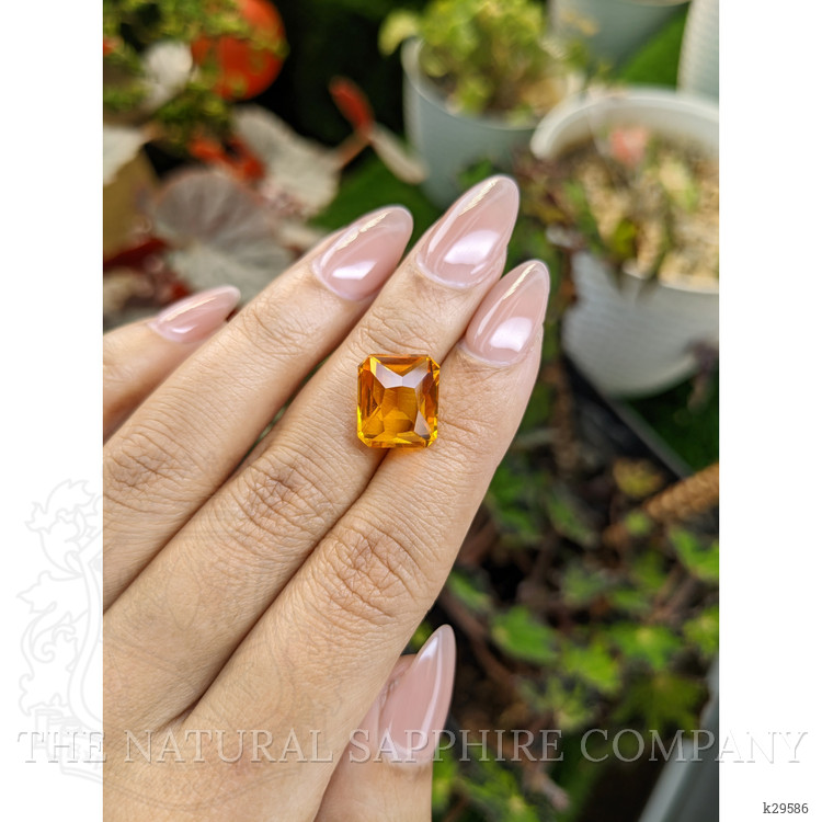 7.28 Ct. Orangish Yellow Citrine from Brazil