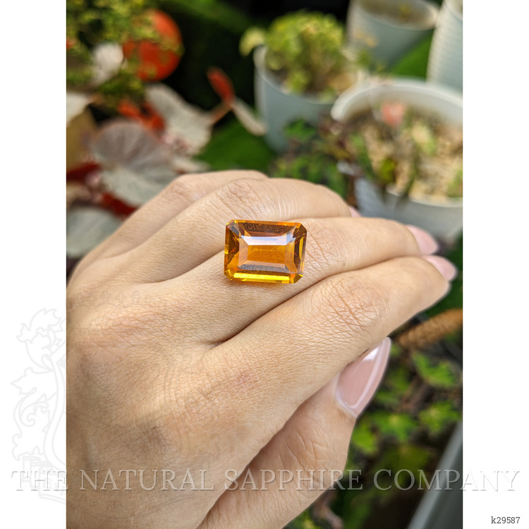13.30 Ct. Yellowish Orange Citrine from Brazil