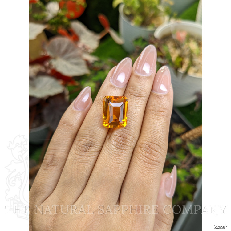 13.30 Ct. Yellowish Orange Citrine from Brazil