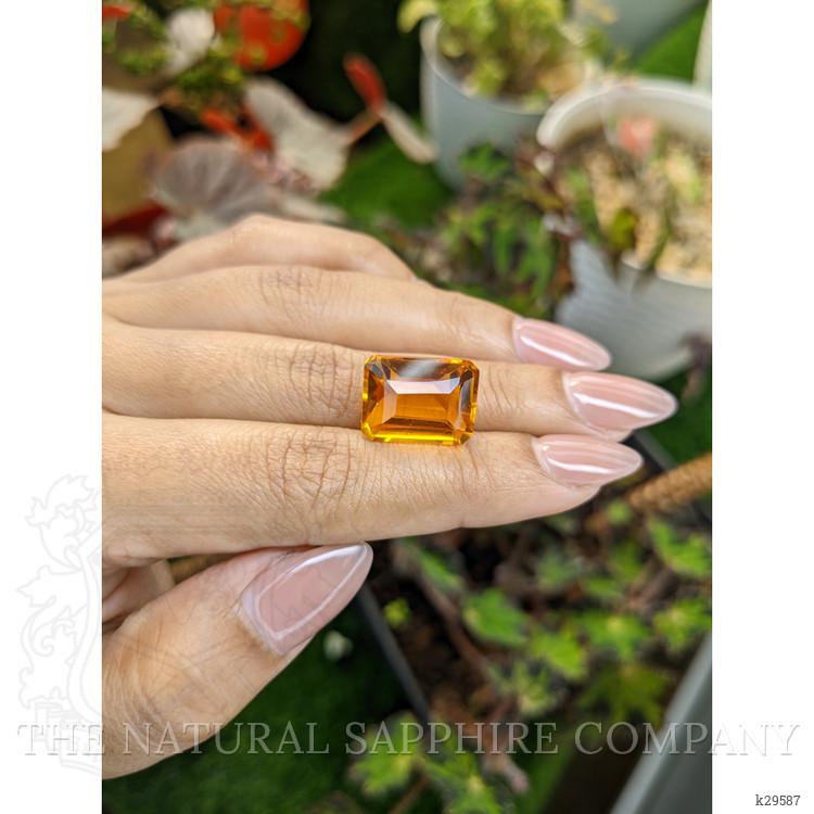 13.30 Ct. Yellowish Orange Citrine from Brazil