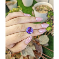 6.76 Ct. Purple Amethyst from Brazil Life Style