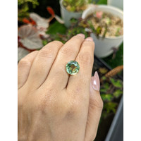 5.26 Ct. Yellowish Green Prasiolite from Brazil Life Style