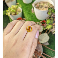 5.14 Ct. Yellowish Orange Citrine from Brazil Life Style