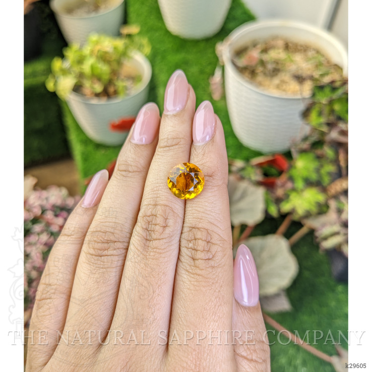 5.14 Ct. Yellowish Orange Citrine from Brazil
