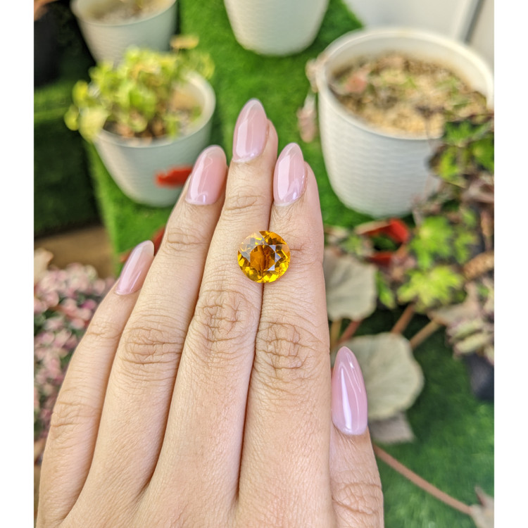 5.14 Ct. Yellowish Orange Citrine from Brazil