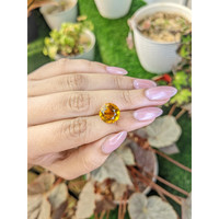 5.14 Ct. Yellowish Orange Citrine from Brazil Life Style