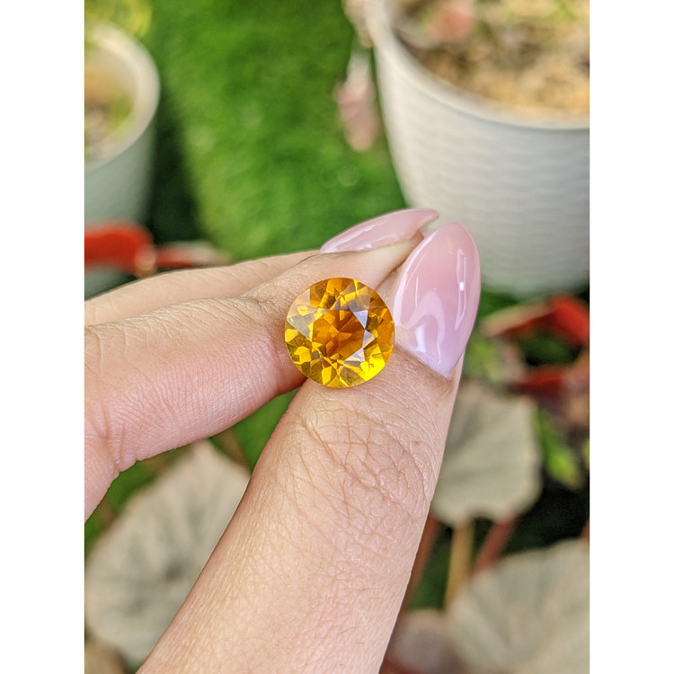 4.77 Ct. Orangish Yellow Citrine from Brazil