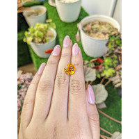 4.77 Ct. Orangish Yellow Citrine from Brazil Life Style