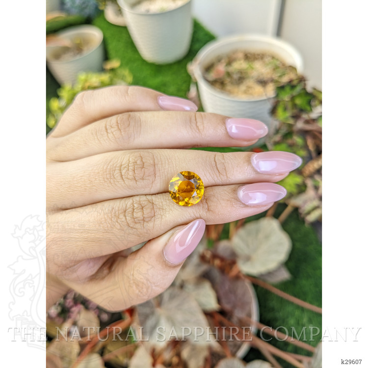 5.21 Ct. Orangish Yellow Citrine from Brazil