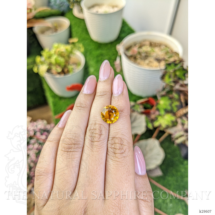 5.21 Ct. Orangish Yellow Citrine from Brazil
