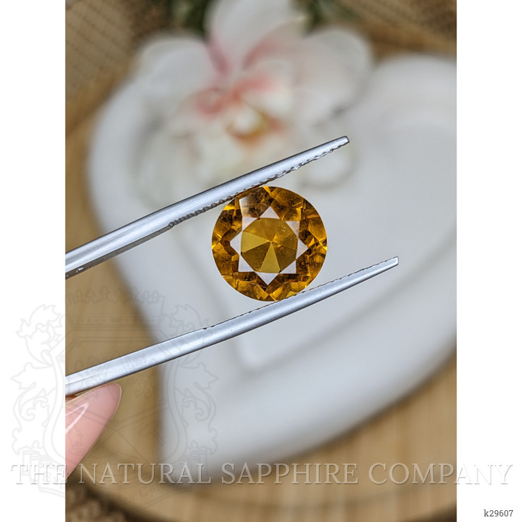 5.21 Ct. Orangish Yellow Citrine from Brazil