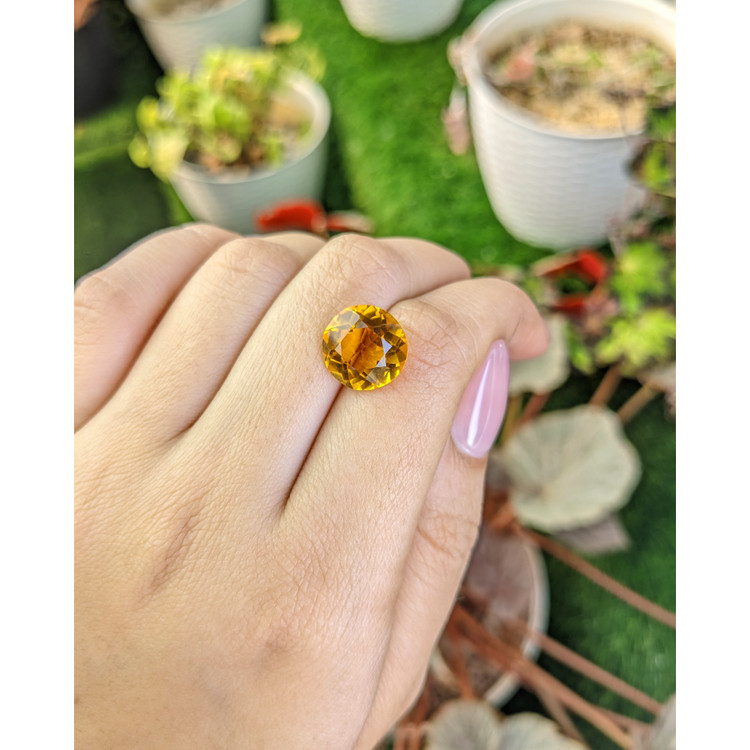 5.92 Ct. Yellowish Orange Citrine from Brazil