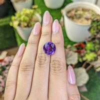 7.22 Ct. Purple Amethyst from Brazil Life Style
