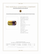 11.36 Ct. Bi Color Ametrine from Madagascar Scan Report