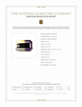 10.65 Ct. Bi Color Ametrine from Madagascar Scan Report