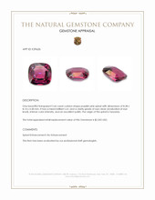 2.66 Ct. Purplish Pink Spinel from Tanzania Appraisal