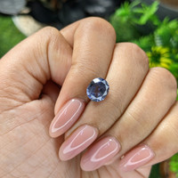 2.55 Ct. Bluish Purple Spinel from Tanzania Life Style