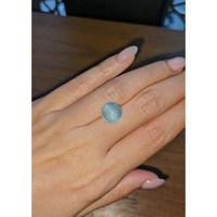 4.42 Ct. Blue Cabochon Aquamarine from Brazil Life Style