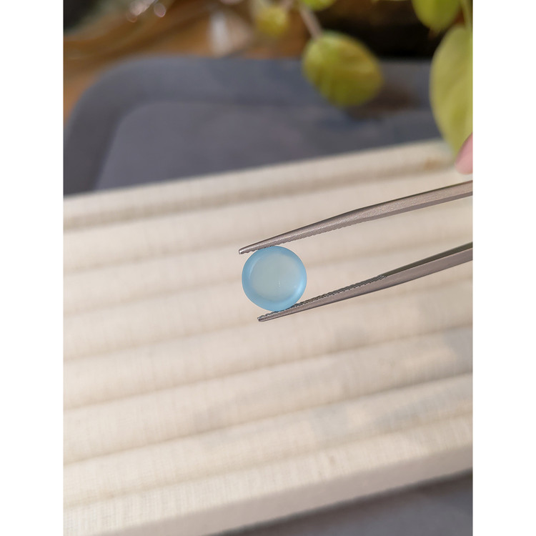 3.85 Ct. Blue Cabochon Aquamarine from Brazil