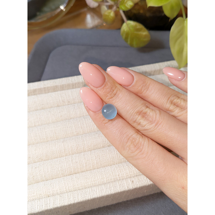 3.85 Ct. Blue Cabochon Aquamarine from Brazil