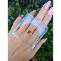 1.45 Ct. Orange Garnet from Ceylon (Sri Lanka) Life Style