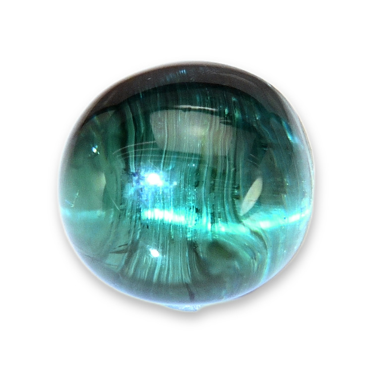 3.16 Ct. Bluish Green Cabochon Tourmaline from Brazil