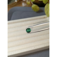 3.16 Ct. Bluish Green Cabochon Tourmaline from Brazil Life Style