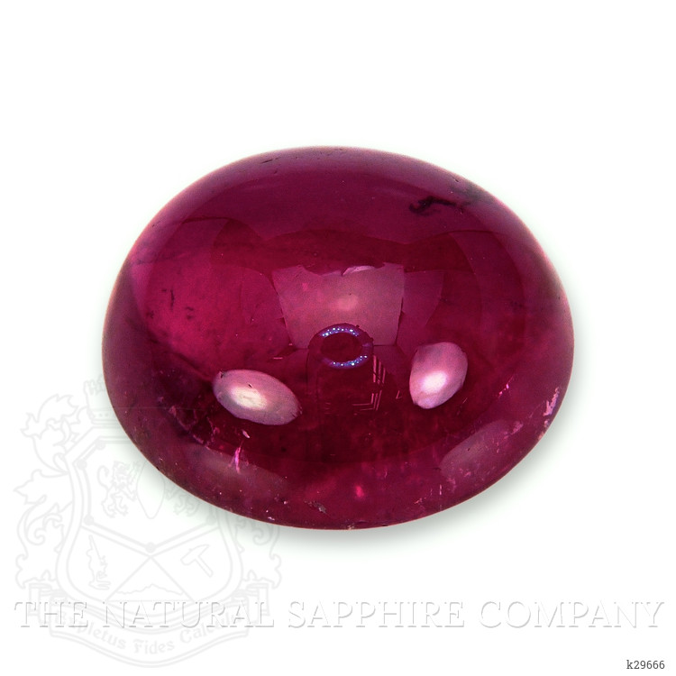 13.33 Ct. Purplish Red Cabochon Rubellite Tourmaline from Nigeria