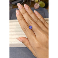 1.96 Ct. Violetish Blue Tanzanite from Tanzania Life Style
