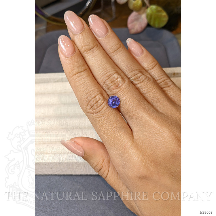 1.96 Ct. Violetish Blue Tanzanite from Tanzania