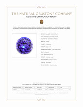 2.60 Ct. Violetish Blue Tanzanite from Tanzania Scan Report