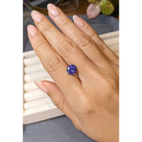 2.84 Ct. Violetish Blue Tanzanite from Tanzania Life Style