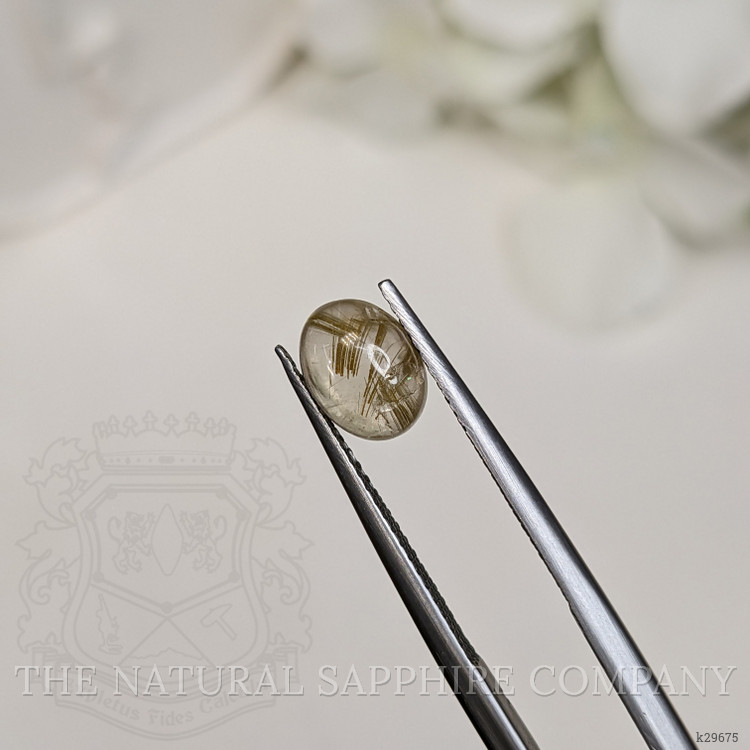 1.46 Ct. Brown Cabochon Rutilated Quartz from Brazil