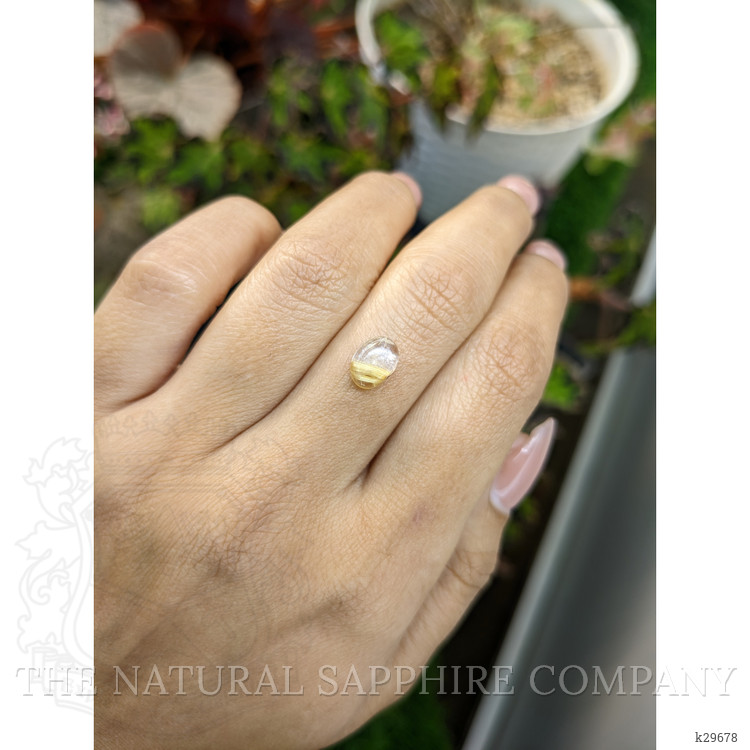 1.62 Ct. Multi Color Cabochon Rutilated Quartz from Brazil